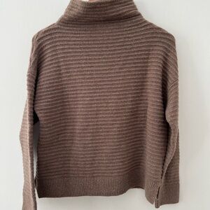 Madewell Belmont Brown Turtleneck Sweater in Coziest Yarn